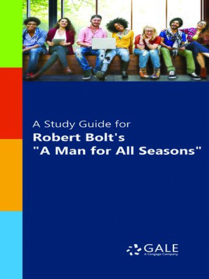 cover image of A Study Guide for Robert Bolt's "A Man for All Seasons"